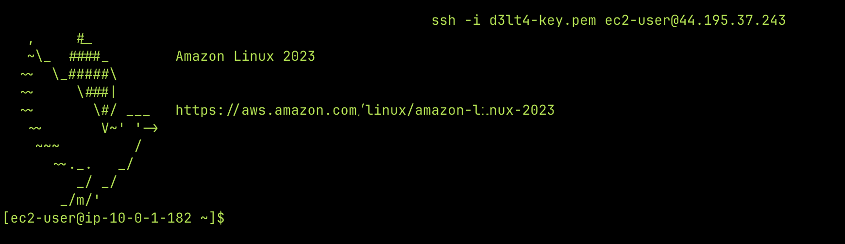 SSH al web server